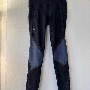 Under Armour Womens Athletic Leggings High-Rise Fitness Running Xs Black